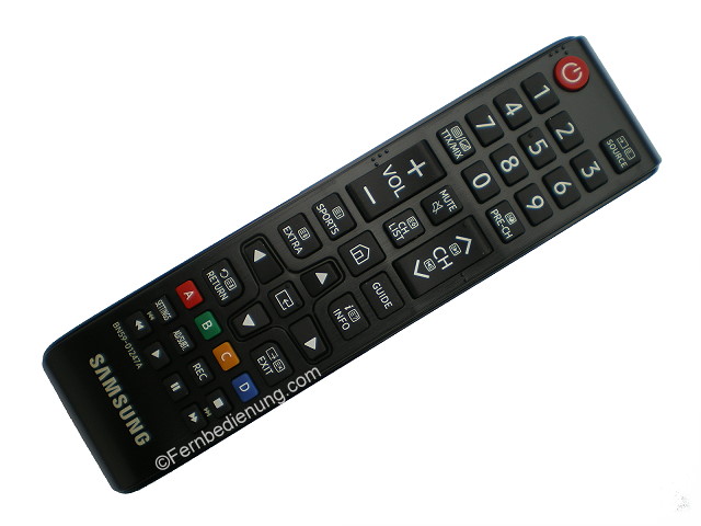Samsung Ersatz-Fernbedienung für TV BN59 01247A Schwarz 